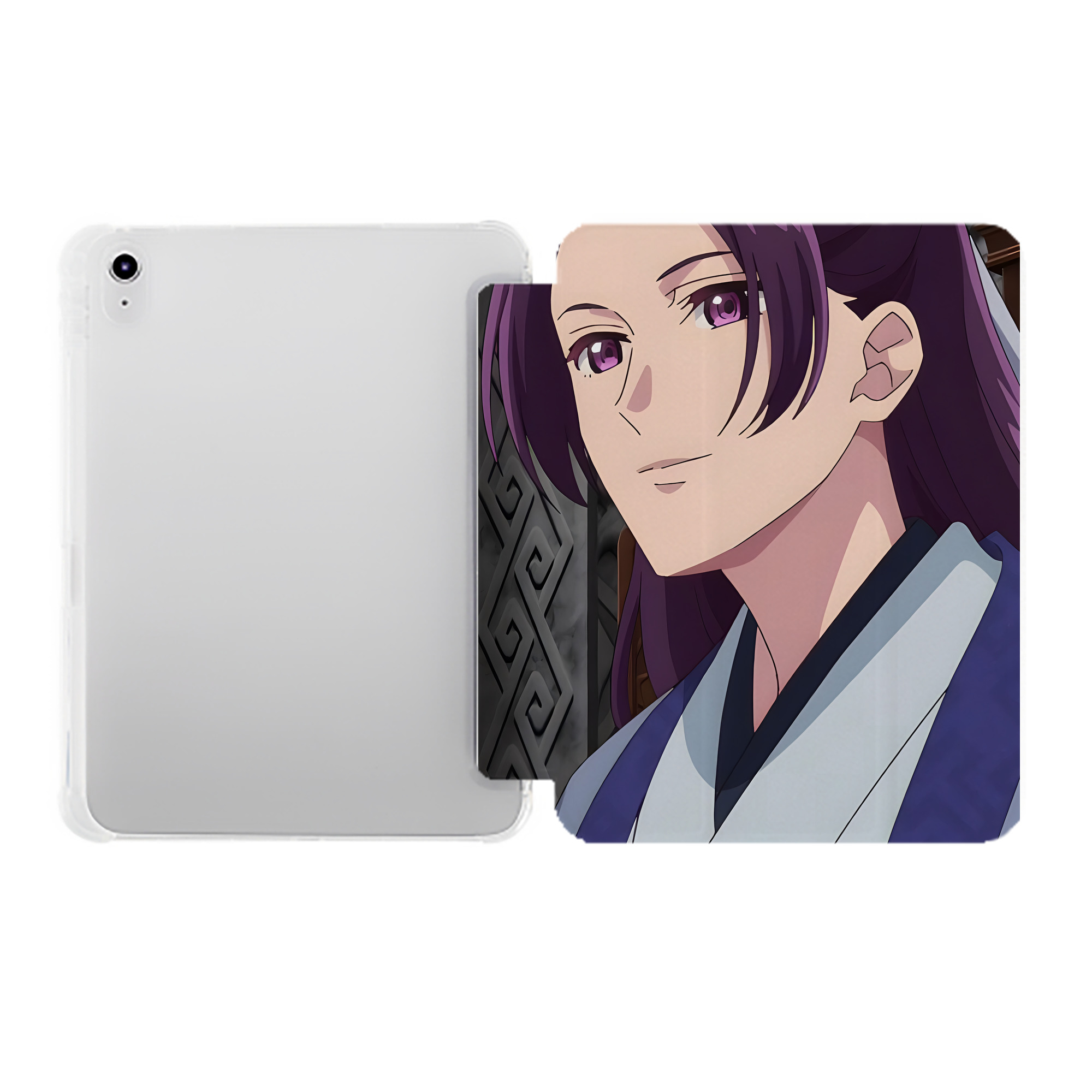 （画像用） 薬屋のひとりごと The Apothecary Diaries IPad ケース ペン収納付き 三つ折りスタンド PUレザー×シリコン 対応機種9.5/10.5/10.9インチ